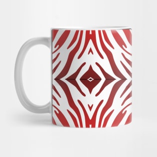 Red Zebra Print Pattern Mug